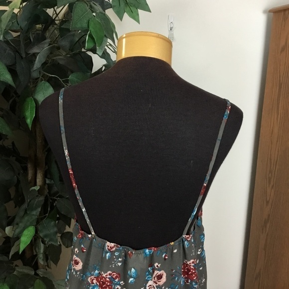 SELF Esteem XL semi sheer floral cami with crochet details - Picture 7 of 12